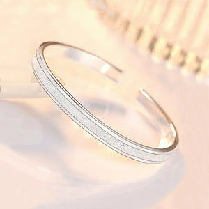 925 Silver Star River Bracelet Bangle - Adjustable
