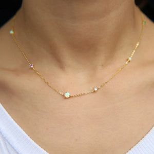 925 Sterling Silver CZ Bead Women Choker Necklace