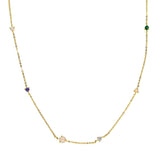 925 Sterling Silver CZ Bead Women Choker Necklace
