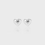 925 Silver Heart Earrings Charming Geometric Shapes Birthday Party
