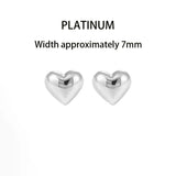 925 Silver Heart Earrings Charming Geometric Shapes Birthday Party