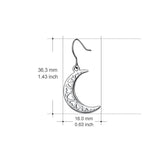 Moon Love Drop Earrings for Women