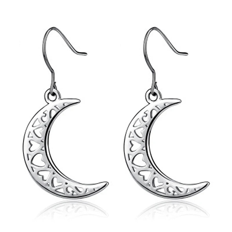 Moon Love Drop Earrings for Women