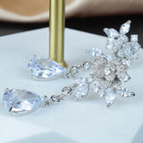 925 Silver Rose Earrings, Romantic Jewelry for Women