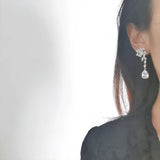 925 Silver Rose Earrings, Romantic Jewelry for Women