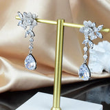 925 Silver Rose Earrings, Romantic Jewelry for Women