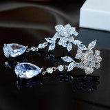 925 Silver Rose Earrings, Romantic Jewelry for Women
