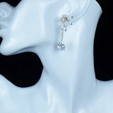 925 Silver Rose Earrings, Romantic Jewelry for Women