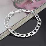 925 Sterling Silver Side Bracelet 6MM8MM10MM12MM for Men and Women