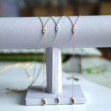 925 Sterling Silver Evil Eye Y Lariat Necklace