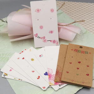 Colorful Earrings Display Card Organizer Tags DIY Necklace Card