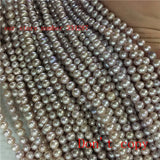 6-7mm Natural Purple Freshwater Pearl Loose Beads 14 Inches