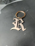 Old English Stainless Steel Key Chain Charm Accessory