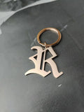 Old English Stainless Steel Key Chain Charm Accessory