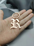 Old English Stainless Steel Key Chain Charm Accessory