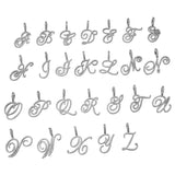 Cursive Letter Pendant Iced Out Cuban Necklace with Zircon Link Chain Choker