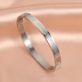 AYATUL KURSI Cuff Bangles Stainless Steel Bracelet Islamic Calligraphy