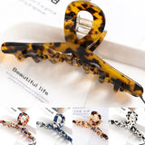 Leopard Acetate Hair Claws Crab Clamps Charm Claw Clips Women Girls
