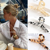 Leopard Acetate Hair Claws Crab Clamps Charm Claw Clips Women Girls