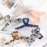 Leopard Acetate Hair Claws Crab Clamps Charm Claw Clips Women Girls