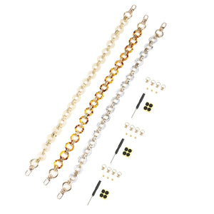 Resin Chain Bag Shoulder Strap for Women Detachable Bag Chain