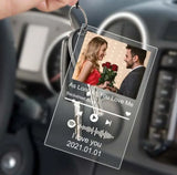 Personalized Acrylic Music Keychain with Singer Name - Rectangle Key Ring
