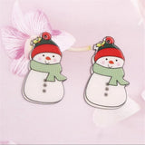 Acrylic Santa Claus Ornament Charm Connectors Christmas Tree Decoration