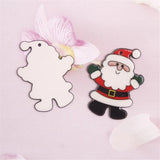 Acrylic Santa Claus Ornament Charm Connectors Christmas Tree Decoration