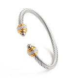 Adjustable C-Shaped Wire Bracelet for Women