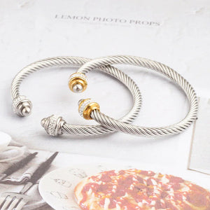 Adjustable C-Shaped Wire Bracelet for Women