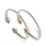 Adjustable C-Shaped Wire Bracelet for Women