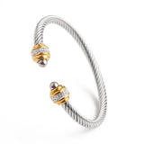 Adjustable C-Shaped Wire Bracelet for Women