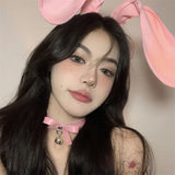 Adjustable Choker With Bell Sweet Gothic Choker Necklaces Collar