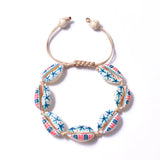 Adjustable Shells Bracelet on Leg Rope Beach Jewelry