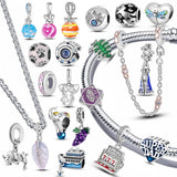 Adorable Pets Series 925 Silver Charm for Bracelet Fit DIY Gift