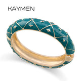 Punk Style Enamel Cuff Bracelet for Women