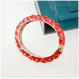 Punk Style Enamel Cuff Bracelet for Women