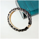 Punk Style Enamel Cuff Bracelet for Women