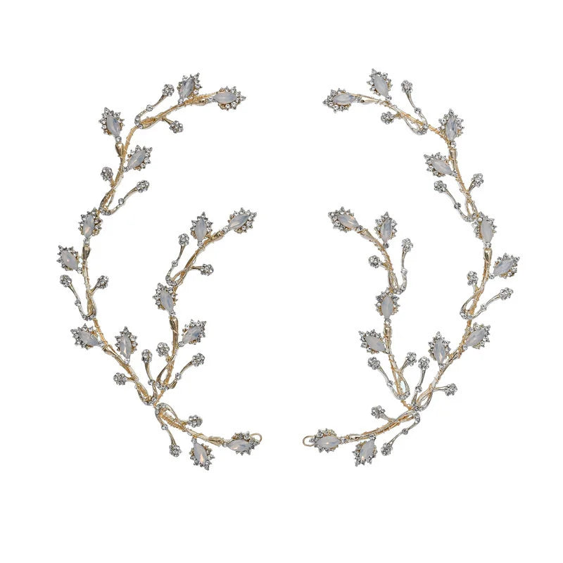 Alloy Hair Vine Rhinestone Wedding Hair Accessories Hair Combs Crystal Tiaras