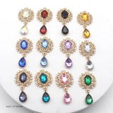 Alloy Rhinestones Pendant Brooch 10Pcs/Lot 25*45mm for Party Holiday