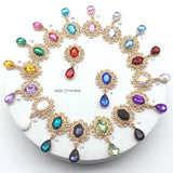 Alloy Rhinestones Pendant Brooch 10Pcs/Lot 25*45mm for Party Holiday