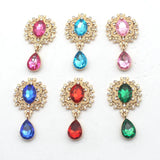 Alloy Rhinestones Pendant Brooch 10Pcs/Lot 25*45mm for Party Holiday