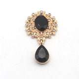 Alloy Rhinestones Pendant Brooch 10Pcs/Lot 25*45mm for Party Holiday