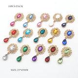 Alloy Rhinestones Pendant Brooch 10Pcs/Lot 25*45mm for Party Holiday