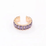 Alloy Crystal Ear Cuff Women Multicolor Clip Earrings Charming Party Jewelry
