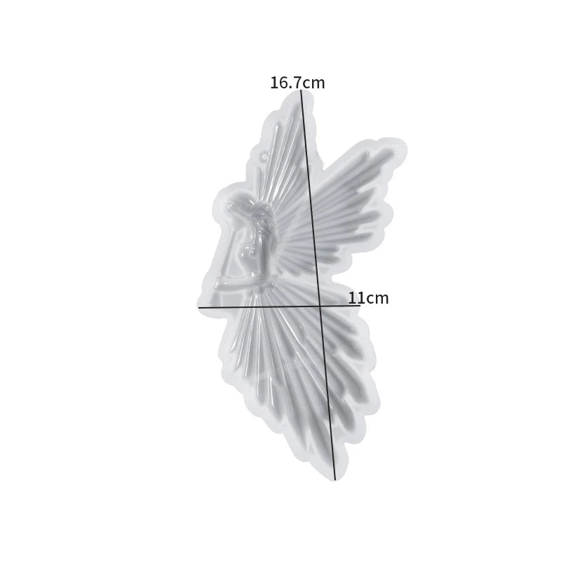 Angel Devil Wing Moon Silicone Mold UV Epoxy Resin Casting Mould