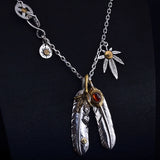 Angel's Wish Silver Horn Chain Necklace Takahashi Goro Wind Feather