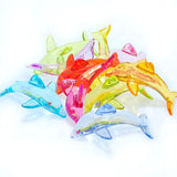 Dolphin Shape Colorful Acrylic Necklace Pendants 100pcs