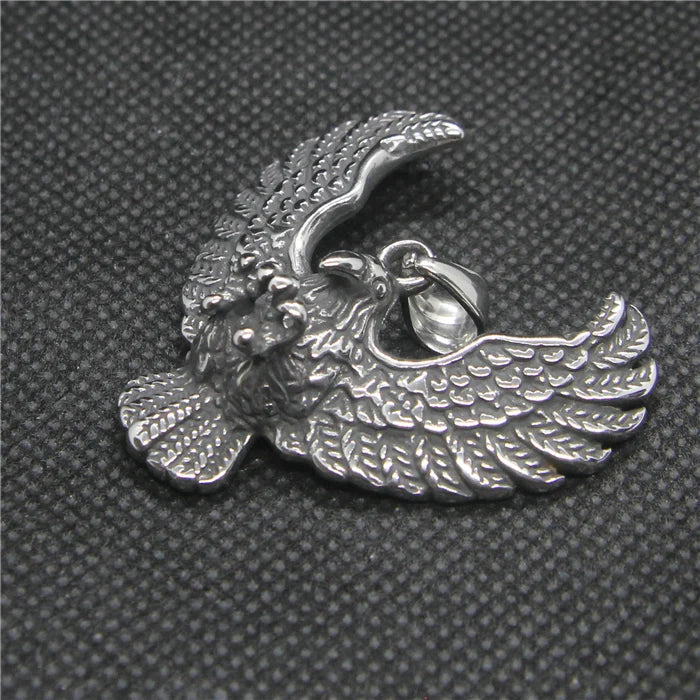 316L Stainless Steel Biker Eagle Pendant