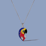 Parrot Pendant Enamel 925 Silver Necklace for Women